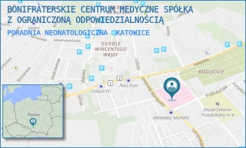 PORADNIA NEONATOLOGICZNA - BONIFRATERSKIE CENTRUM MEDYCZNE SPÓŁKA Z OGRANICZONĄ ODPOWIEDZIALNOŚCIĄ - UL. L.MARKIEFKI 87,  KATOWICE