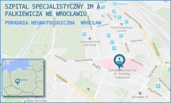 PORADNIA NEONATOLOGICZNA - SZPITAL SPECJALISTYCZNY IM A. FALKIEWICZA WE WROCŁAWIU - UL. WARSZAWSKA 2,  WROCŁAW