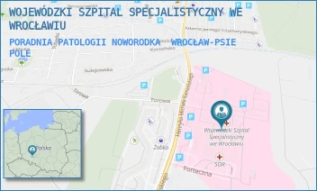 PORADNIA PATOLOGII NOWORODKA - WOJEWÓDZKI SZPITAL SPECJALISTYCZNY WE WROCŁAWIU - UL. HENRYKA MICHAŁA KAMIEŃSKIEGO 73A,  WROCŁAW-PSIE POLE