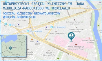 ODDZIAŁ KLINICZNY NEONATOLOGICZNY - UNIWERSYTECKI SZPITAL KLINICZNY IM. JANA MIKULICZA-RADECKIEGO WE WROCŁAWIU - TYTUSA CHAŁUBIŃSKIEGO 3,  WROCŁAW-ŚRÓDMIEŚCIE