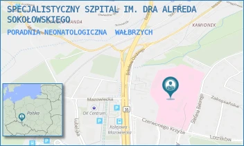 PORADNIA NEONATOLOGICZNA - SPECJALISTYCZNY SZPITAL IM. DRA ALFREDA SOKOŁOWSKIEGO - UL. BATOREGO 4,  WAŁBRZYCH