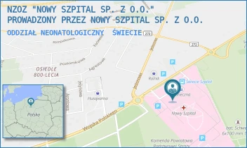 ODDZIAŁ NEONATOLOGICZNY - NOWY SZPITAL SPÓŁKA Z OGRANICZONĄ ODPOWIEDZIALNOŚCIĄ - WOJSKA POLSKIEGO 126,  ŚWIECIE