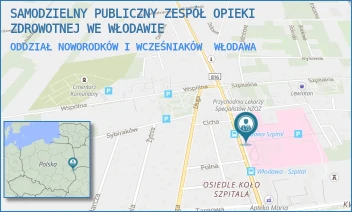 ODDZIAŁ NOWORODKÓW I WCZEŚNIAKÓW - SAMODZIELNY PUBLICZNY ZESPÓŁ OPIEKI ZDROWOTNEJ WE WŁODAWIE - AL. JÓZEFA PIŁSUDSKIEGO 64, WŁODAWA