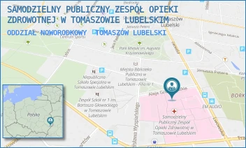 ODDZIAŁ NOWORODKOWY - SAMODZIELNY PUBLICZNY ZESPÓŁ OPIEKI ZDROWOTNEJ W TOMASZOWIE LUBELSKIM - ALEJE GRUNWALDZKIE 1, TOMASZÓW LUBELSKI