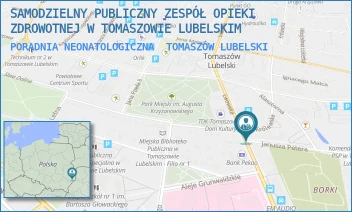 PORADNIA NEONATOLOGICZNA - SAMODZIELNY PUBLICZNY ZESPÓŁ OPIEKI ZDROWOTNEJ W TOMASZOWIE LUBELSKIM - PETERA 1, TOMASZÓW LUBELSKI