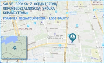 PORADNIA NEONATOLOGICZNA - SALVE SPÓŁKA Z OGRANICZONĄ ODPOWIEDZIALNOŚCIĄ SPÓŁKA KOMANDYTOWA - UL. ŁAGIEWNICKA 53,  ŁÓDŹ-BAŁUTY
