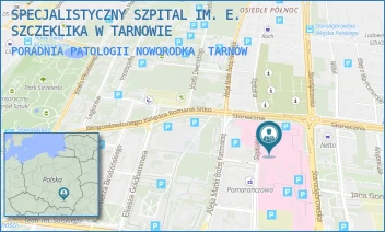 PORADNIA PATOLOGII NOWORODKA - SPECJALISTYCZNY SZPITAL IM. E. SZCZEKLIKA W TARNOWIE - UL. SZPITALNA 13,  TARNÓW