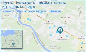 PORADNIA OCENY ROZWOJU DZIECKA - SZPITAL POWIATOWY W LIMANOWEJ IMIENIA MIŁOSIERDZIA BOŻEGO - UL. JÓZEFA PIŁSUDSKIEGO 61,  LIMANOWA
