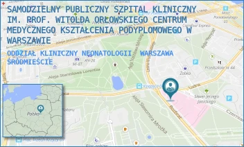 ODDZIAŁ KLINICZNY NEONATOLOGII - SAMODZIELNY PUBLICZNY SZPITAL KLINICZNY IM. PROF. WITOLDA ORŁOWSKIEGO CENTRUM MEDYCZNEGO KSZTAŁCENIA PODYPLOMOWEGO W WARSZAWIE - CZERNIAKOWSKA 231,  WARSZAWA ŚRÓDMIEŚCIE