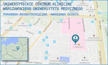 PORADNIA NEONATOLOGICZNA - UNIWERSYTECKIE CENTRUM KLINICZNE WARSZAWSKIEGO UNIWERSYTETU MEDYCZNEGO - ŻWIRKI I WIGURY 63A,  WARSZAWA OCHOTA