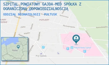 ODDZIAŁ NEONATOLOGII - SZPITAL POWIATOWY GAJDA-MED SPÓŁKA Z OGRANICZONĄ ODPOWIEDZIALNOŚCIĄ - TEOFILA KWIATKOWSKIEGO 19,  PUŁTUSK