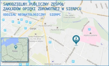 ODDZIAŁ NEONATOLOGICZNY - SAMODZIELNY PUBLICZNY ZESPÓŁ ZAKŁADÓW OPIEKI ZDROWOTNEJ W SIERPCU - SŁOWACKIEGO 32,  SIERPC