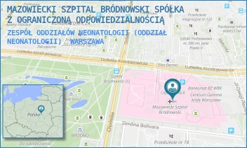 ZESPÓŁ ODDZIAŁÓW NEONATOLOGII (ODDZIAŁ NEONATOLOGII) - MAZOWIECKI SZPITAL BRÓDNOWSKI SPÓŁKA Z OGRANICZONĄ ODPOWIEDZIALNOŚCIĄ - KONDRATOWICZA 8,  WARSZAWA