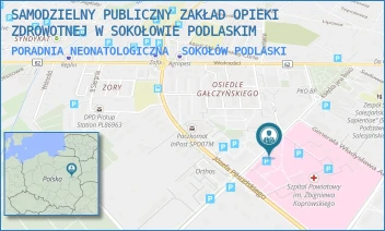 PORADNIA NEONATOLOGICZNA - SAMODZIELNY PUBLICZNY ZAKŁAD OPIEKI ZDROWOTNEJ W SOKOŁOWIE PODLASKIM - KS JANA BOSKO 5,  SOKOŁÓW PODLASKI