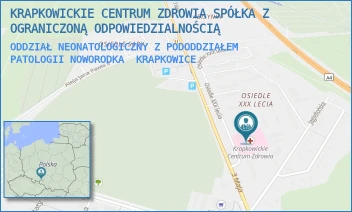 ODDZIAŁ NEONATOLOGICZNY Z PODODDZIAŁEM PATOLOGII NOWORODKA - KRAPKOWICKIE CENTRUM ZDROWIA SPÓŁKA Z OGRANICZONĄ ODPOWIEDZIALNOŚCIĄ - UL. OŚ. XXX-LECIA 21,  KRAPKOWICE