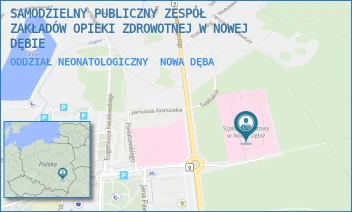 ODDZIAŁ NEONATOLOGICZNY - SAMODZIELNY PUBLICZNY ZESPÓŁ ZAKŁADÓW OPIEKI ZDROWOTNEJ W NOWEJ DĘBIE - UL. M.C.SKŁODOWSKIEJ 1A, NOWA DĘBA
