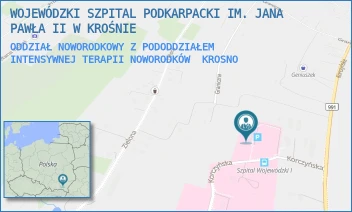 ODDZIAŁ NOWORODKOWY Z PODODDZIAŁEM INTENSYWNEJ TERAPII NOWORODKÓW - WOJEWÓDZKI SZPITAL PODKARPACKI IM. JANA PAWŁA II W KROŚNIE - KORCZYŃSKA 57,  KROSNO