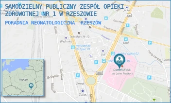 PORADNIA NEONATOLOGICZNA - SAMODZIELNY PUBLICZNY ZESPÓŁ OPIEKI ZDROWOTNEJ NR 1 W RZESZOWIE - UL. RYCERSKA 4,  RZESZÓW