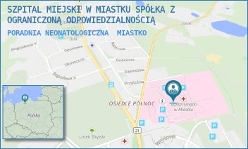 PORADNIA NEONATOLOGICZNA - SZPITAL MIEJSKI W MIASTKU SPÓŁKA Z OGRANICZONĄ ODPOWIEDZIALNOŚCIĄ - UL. GENERAŁA J. WYBICKIEGO 30,  MIASTKO