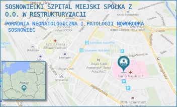 PORADNIA NEONATOLOGICZNA I PATOLOGII NOWORODKA - SOSNOWIECKI SZPITAL MIEJSKI SPÓŁKA Z O.O. W RESTRUKTURYZACJI - UL. EMILA ZEGADŁOWICZA 3,  SOSNOWIEC