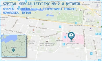 ODDZIAŁ NEONATOLOGII I INTENSYWNEJ TERAPII NOWORODKA - SZPITAL SPECJALISTYCZNY NR 2 W BYTOMIU - UL. BATOREGO 15,  BYTOM