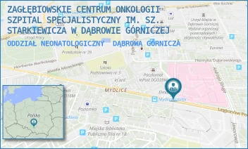 ODDZIAŁ NEONATOLOGICZNY - ZAGŁĘBIOWSKIE CENTRUM ONKOLOGII SZPITAL SPECJALISTYCZNY IM. SZ. STARKIEWICZA W DĄBROWIE GÓRNICZEJ - UL. SZPITALNA 13,  DĄBROWA GÓRNICZA