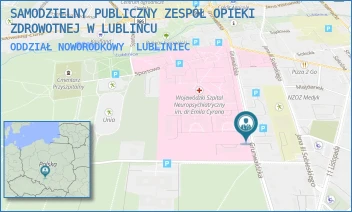 ODDZIAŁ NOWORODKOWY - SAMODZIELNY PUBLICZNY ZESPÓŁ OPIEKI ZDROWOTNEJ W LUBLIŃCU - UL. GRUNWALDZKA 9,  LUBLINIEC