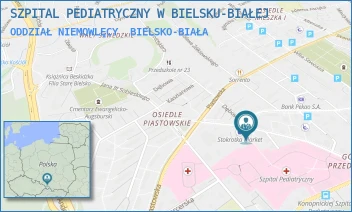 ODDZIAŁ NIEMOWLĘCY - SZPITAL PEDIATRYCZNY W BIELSKU-BIAŁEJ - UL. SOBIESKIEGO 83,  BIELSKO-BIAŁA