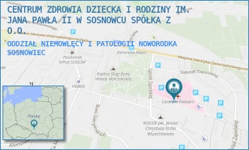 ODDZIAŁ NIEMOWLĘCY I PATOLOGII NOWORODKA - CENTRUM ZDROWIA DZIECKA I RODZINY IM. JANA PAWŁA II W SOSNOWCU SPÓŁKA Z O.O. - UL. G.ZAPOLSKIEJ 3,  SOSNOWIEC