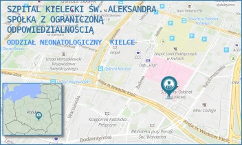 ODDZIAŁ NEONATOLOGICZNY - SZPITAL KIELECKI ŚW. ALEKSANDRA SPÓŁKA Z OGRANICZONĄ ODPOWIEDZIALNOŚCIĄ - KOŚCIUSZKI 25,  KIELCE