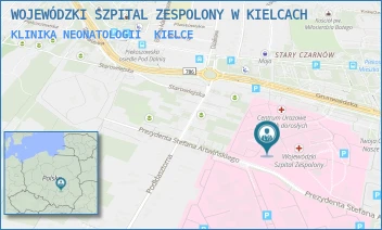 KLINIKA NEONATOLOGII - WOJEWÓDZKI SZPITAL ZESPOLONY W KIELCACH - GRUNWALDZKA 45,  KIELCE
