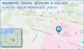 KLINICZNY ODDZIAŁ NEONATOLOGII - WOJEWÓDZKI SZPITAL ZESPOLONY W KIELCACH - GRUNWALDZKA 45,  KIELCE