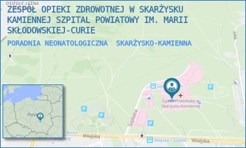 PORADNIA NEONATOLOGICZNA - ZESPÓŁ OPIEKI ZDROWOTNEJ W SKARŻYSKU-KAMIENNEJ SZPITAL POWIATOWY IM. MARII SKŁODOWSKIEJ-CURIE - SZPITALNA 1,  SKARŻYSKO-KAMIENNA