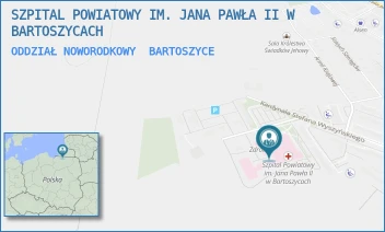 ODDZIAŁ NOWORODKOWY - SZPITAL POWIATOWY IM. JANA PAWŁA II W BARTOSZYCACH - WYSZYŃSKIEGO 11,  BARTOSZYCE