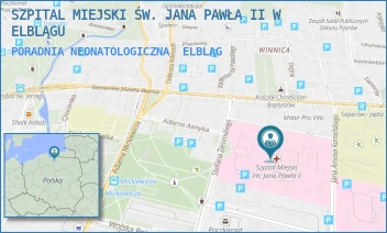 PORADNIA NEONATOLOGICZNA - SZPITAL MIEJSKI ŚW. JANA PAWŁA II W ELBLĄGU - ŻEROMSKIEGO 22,  ELBLĄG