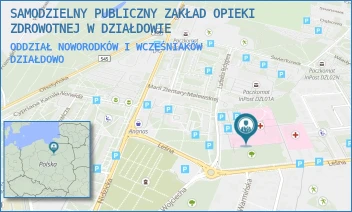 ODDZIAŁ NOWORODKÓW I WCZEŚNIAKÓW - SAMODZIELNY PUBLICZNY ZAKŁAD OPIEKI ZDROWOTNEJ W DZIAŁDOWIE - LEŚNA 1,  DZIAŁDOWO
