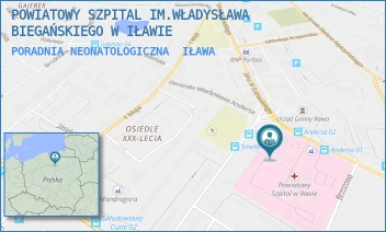 PORADNIA NEONATOLOGICZNA - POWIATOWY SZPITAL IM.WŁADYSŁAWA BIEGAŃSKIEGO W IŁAWIE - GEN. WŁADYSŁAWA ANDERSA 3,  IŁAWA
