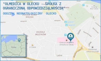 ODDZIAŁ NEONATOLOGICZNY - "OLMEDICA W OLECKU - SPÓŁKA Z OGRANICZONĄ ODPOWIEDZIALNOŚCIĄ" - GOŁDAPSKA 1,  OLECKO