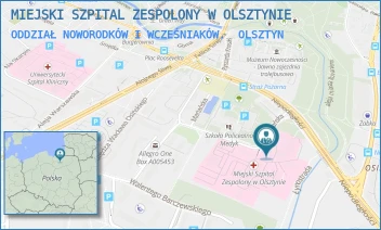 ODDZIAŁ NOWORODKÓW I WCZEŚNIAKÓW. - MIEJSKI SZPITAL ZESPOLONY W OLSZTYNIE - NIEPODLEGŁOŚCI 44,  OLSZTYN